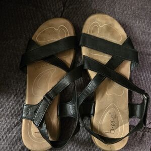 b.o.c. Black Strappy Women's Sandals